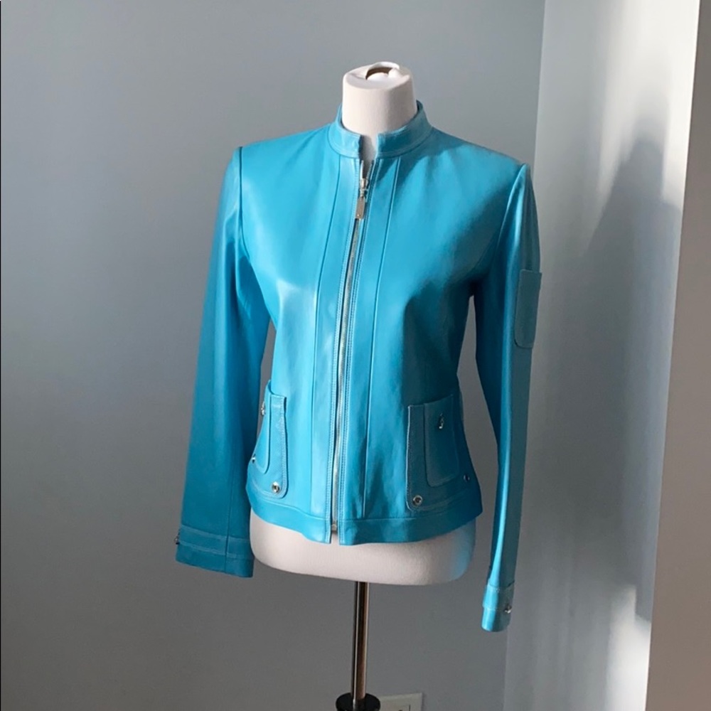 St John Sport Leather Jacket sz. S